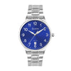 Accurist Classic Mens Watch 73003 Stainless Steel with Blue Dial