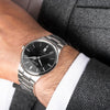Accurist Classic Mens Watch 73006 Stainless Steel with Black Dial