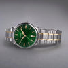 Accurist Classic Mens Watch 73007 Stainless Steel Two Tone with Green Dial