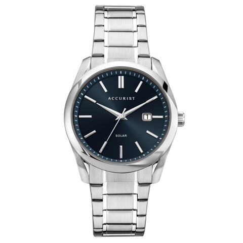 Accurist Solar Stainless Steel Mens Watch 7415 | H&H Family Jewellers
