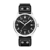 Accurist Aviation Mens Watch 76004 Black Leather Strap