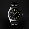 Accurist Aviation Mens Watch 76004 Black Leather Strap