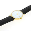 Accurist 9ct Gold Mens Watch White Dial Black Strap 7801 | H&H