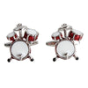 Red Drum Kit Rhodium Plate Mens Cufflinks 901027