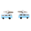 Campervan Rhodium Plate Men's Cufflinks 901033 | H&H Jewellers