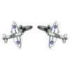 Spitfire Rhodium Plate Mens Cufflinks 901149