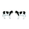 Friesian Cow Rhodium Plated Cufflinks 901323