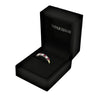 9ct Yellow Gold 0.21ct Diamond & Ruby Half Eternity Ring