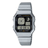 Casio Vintage Collection Analogue Digital Watch Silver A130WE-1AEF