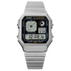 Casio Vintage Collection Analogue Digital Watch Silver A130WE-1AEF