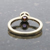 9ct Yellow Gold Amethyst and Diamond Cluster Ring