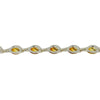 Amber Sterling Silver Ladies Bracelet