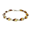 Amber Sterling Silver Ladies Bracelet