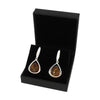 Amber Sterling Silver Drop Earrings | H&H Family Jewellers