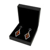 Amber Sterling Silver Drop Earrings | H&H Family Jewellers