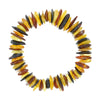 Amber Chip Multi Colour Stretch Ladies Bracelet