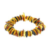 Amber Chip Multi Colour Stretch Ladies Bracelet