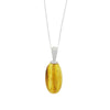 Amber With Insect Sterling Silver Pendant and Chain