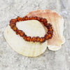Orange Amber Ladies Stretch Chip Bracelet