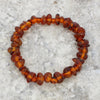 Orange Amber Ladies Stretch Chip Bracelet