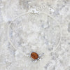Amber Sterling Silver Ladies Turtle Bracelet