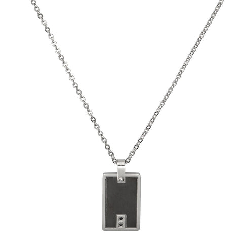 Unique & Co Stainless Steel Dog Tag Mens Necklace AN-107