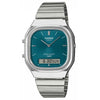 Casio Vintage Collection Analogue Digital Watch Blue Green Dial AQ-240E-3AEF | H&H