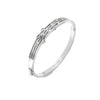 Ava & Sky Stainless Steel Cubic Zirconia Bangle ASC0012