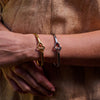 Ava & Sky Stainless Steel Linked Heart Bangle ASC0020