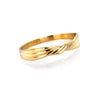 Ava & Sky Stainless Steel Gold Plated Twisted Ribbon Bangle ASC0021