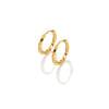 Ava & Sky Stainless Steel Gold Plated Twist Hoop Earrings ASE0001