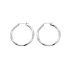 Ava & Sky Stainless Steel Twist Hoop Earrings ASE0004