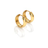 Ava & Sky Stainless Steel Gold Plated Hoop Earrings ASE0017