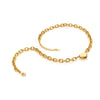 Ava & Sky Stainless Steel Gold Plated Chunky Heart Necklace ASN0035