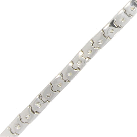 18ct White Gold 2.33cts Diamond Line Tennis Bracelet