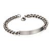 Fred Bennett Stainless Steel Mens ID Bracelet B4987