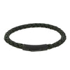 Unique & Co Green Leather Mens Bracelet B512DG-19