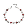 Fiorelli Silver Red Cubic Zirconia Bracelet B5217R