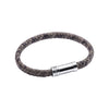 Fred Bennett Antique Grey Leather Mens Bracelet B5276