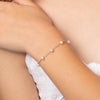 D for Diamond Sterling Silver Pearl Bracelet B5449W
