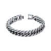 Fred Bennett Stainless Steel Oxidised Chunky Mens Bracelet B5454