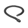 Fred Bennett Stainless Steel Black Brushed Finish Curb Mens Bracelet B5569B