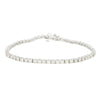 9ct White Gold 5.00cts Brilliant Cut Diamond Line Tennis Bracelet | H&H