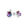 Shrieking Violet Real Flower Purple Haze Stud Earrings BLE01