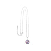 Shrieking Violet Real Flower Purple Haze Silver Pendant BLP02