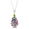 Shrieking Violet Real Flower Purple Haze Silver Pendant BLP06