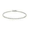 18ct White Gold 2.33cts Brilliant Cut Diamond Line Tennis Bracelet | H&H