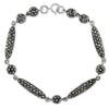 London Vintage Sterling Silver Marcasite Bracelet