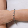 London Vintage Sterling Silver Marcasite Bracelet