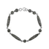 London Vintage Sterling Silver Marcasite Bracelet